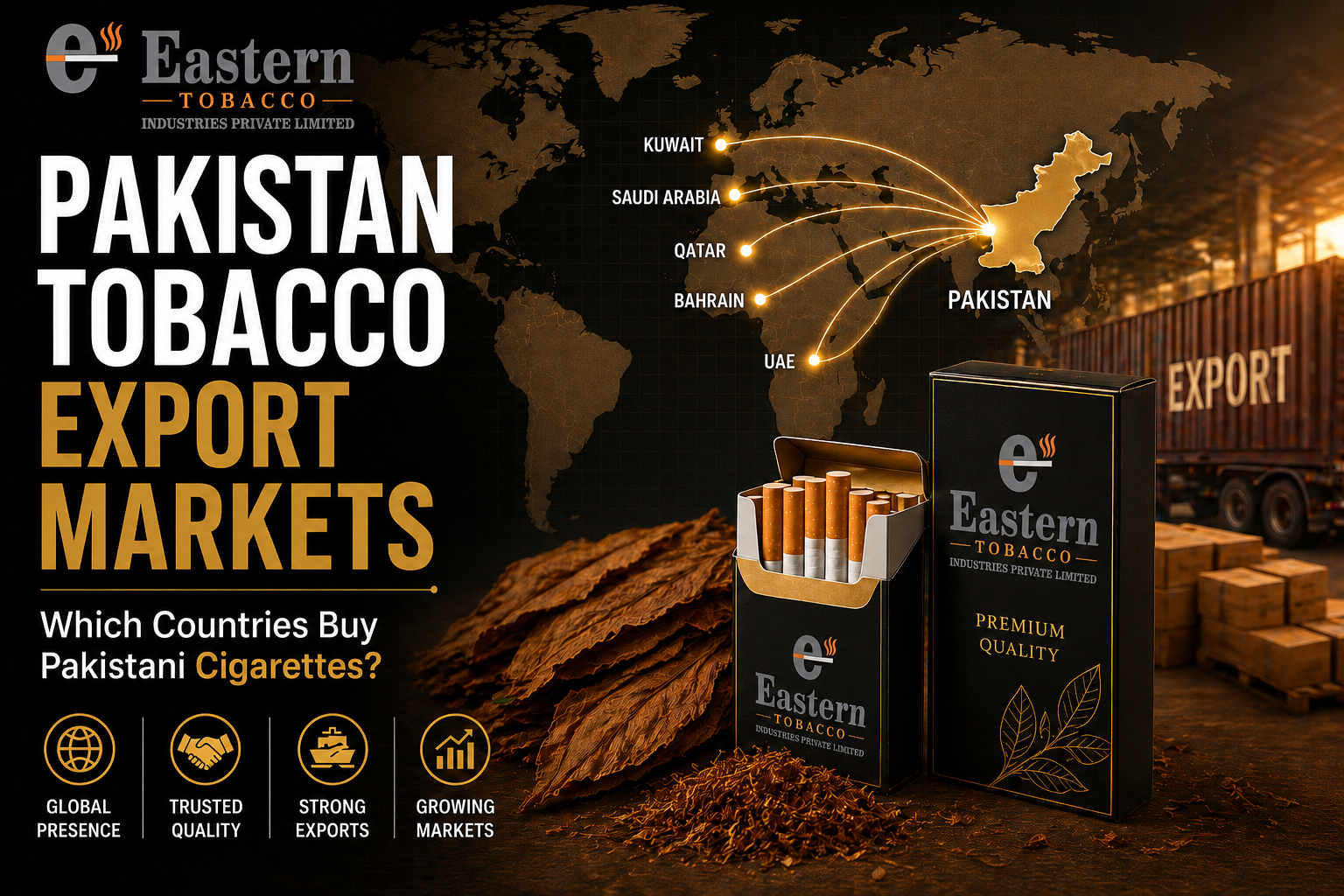 Pakistan Tobacco Export Markets: Which Countries Buy Pakistani Cigarettes?