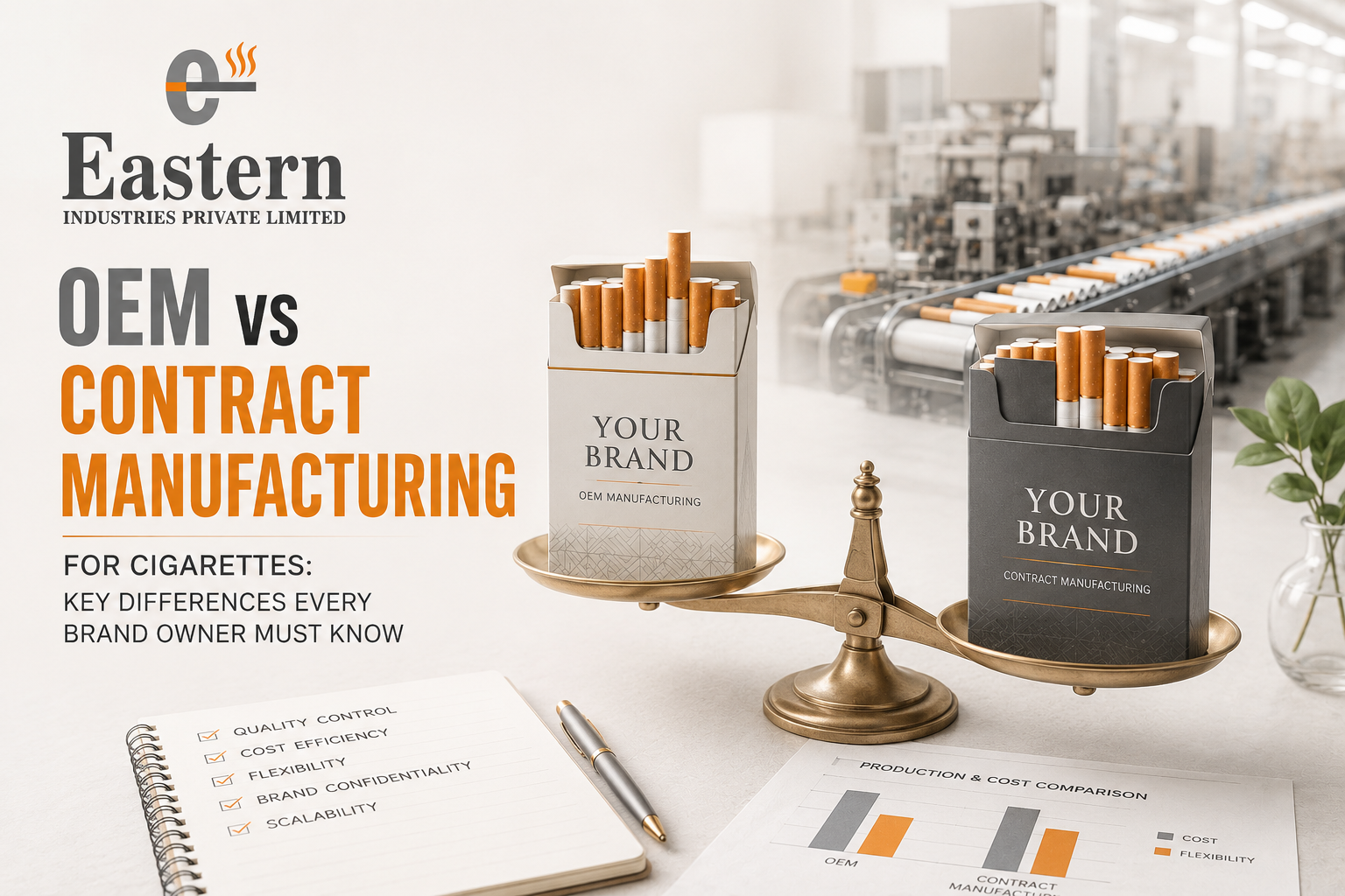 OEM vs Contract Manufacturing for Cigarettes: Key Differences Every Brand Owner Must Know