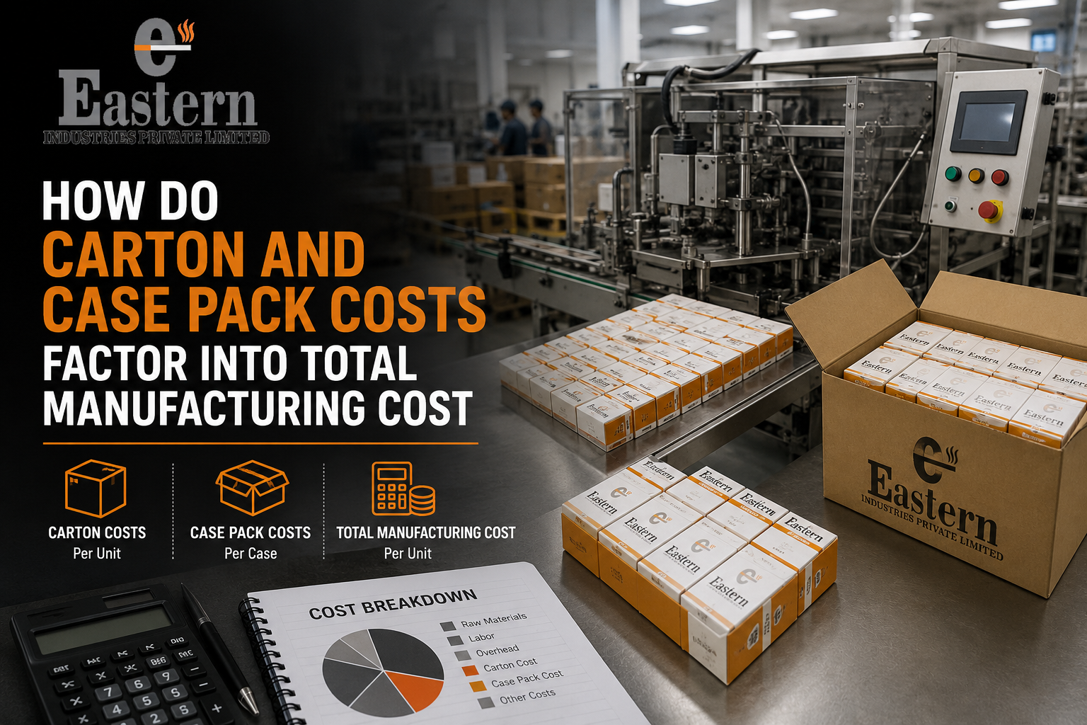 How Do Carton and Case Pack Costs Factor Into Total Manufacturing Cost